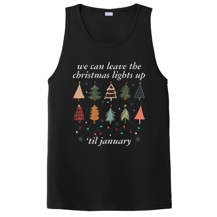 We Can Leave The Christmas Lights Up Til January Xmas Tree PosiCharge Competitor Tank