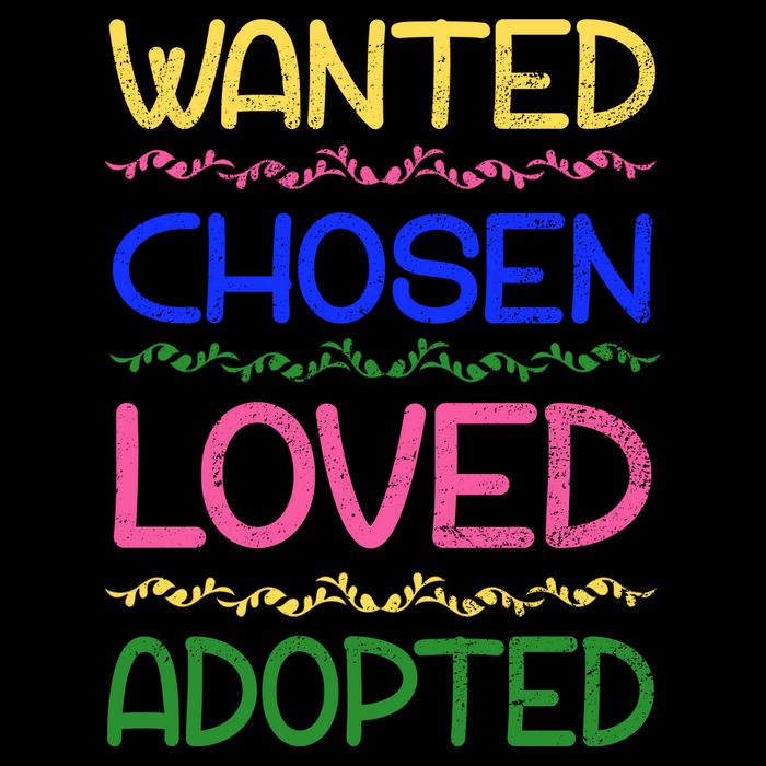 Wanted Chosen Loved Adopted Drawstring Bag