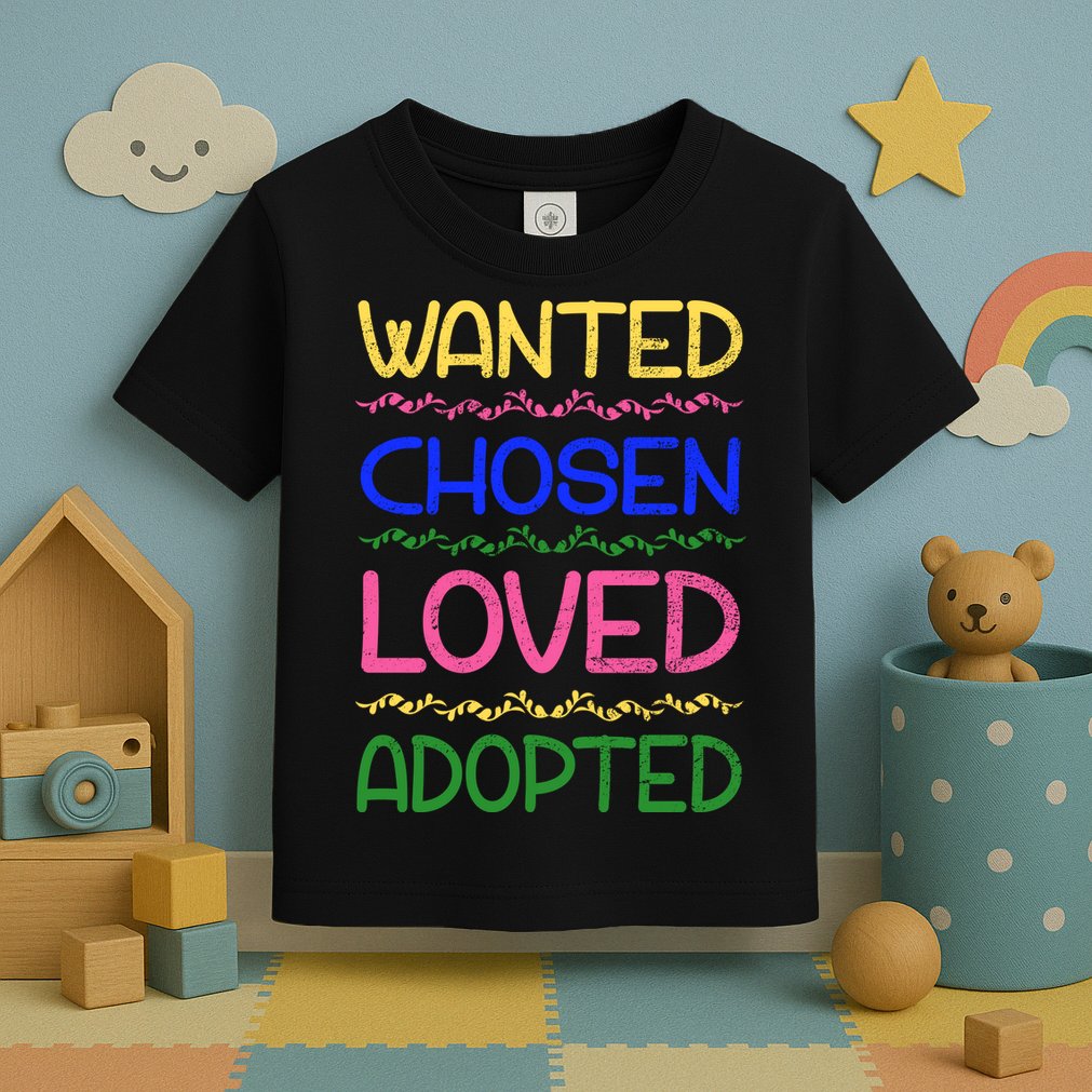 Wanted Chosen Loved Adopted Toddler T-Shirt