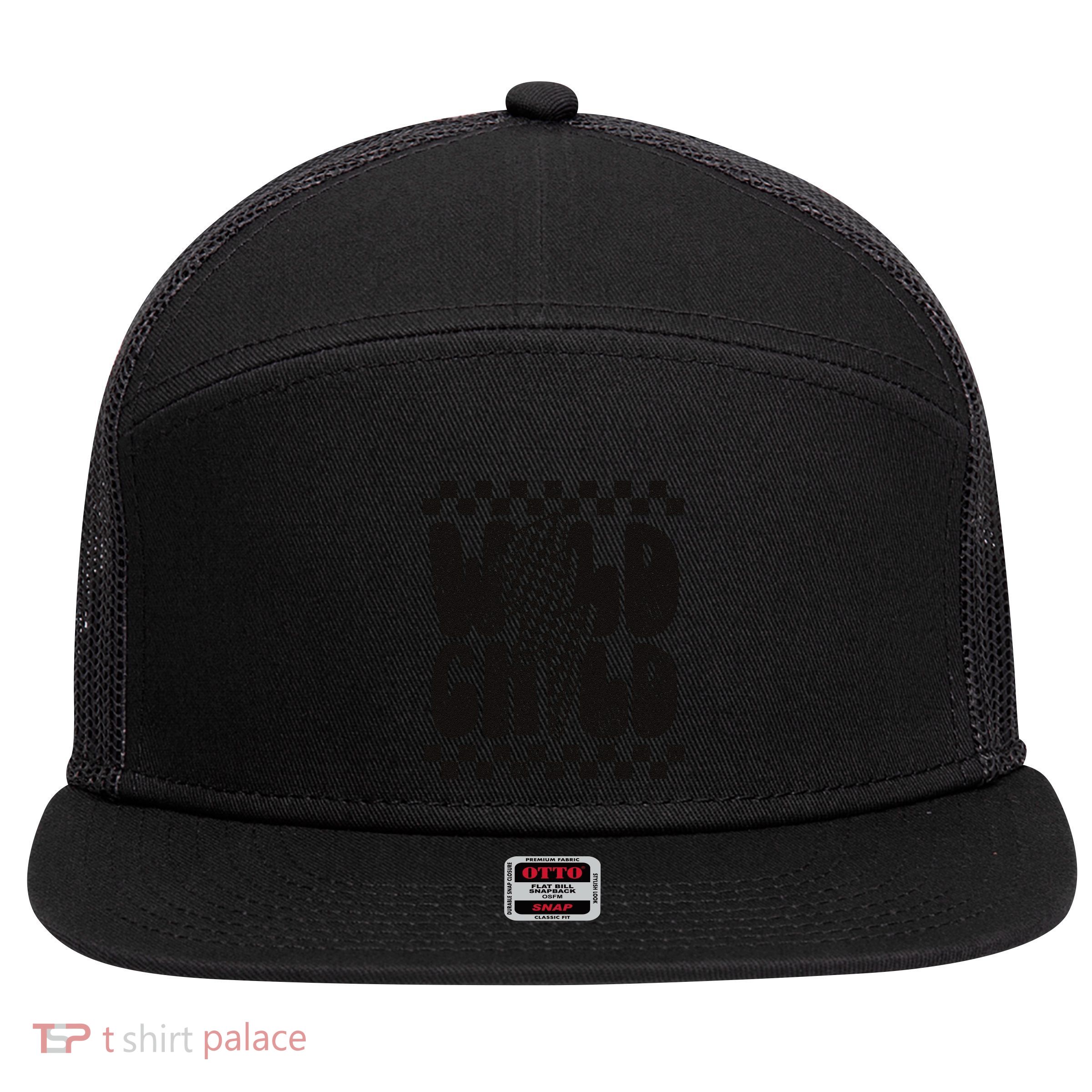 Wild Child Lightning Bolt 7 Panel Mesh Trucker Snapback Hat