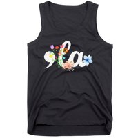 Women Comma La Floral Kamala Harris President 2024 Coma La Flowers Gift Tank Top