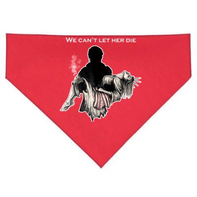 We Can't Let Her Die Statue Of Liberty USA-Made Doggie Bandana