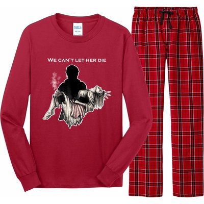 We Can't Let Her Die Statue Of Liberty Long Sleeve Pajama Set