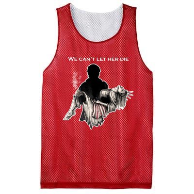 We Can't Let Her Die Statue Of Liberty Mesh Reversible Basketball Jersey Tank