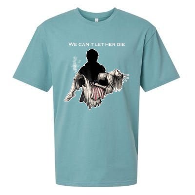 We Can't Let Her Die Statue Of Liberty Sueded Cloud Jersey T-Shirt