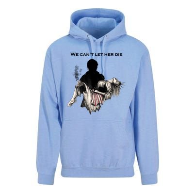 We Can't Let Her Die Statue Of Liberty Unisex Surf Hoodie