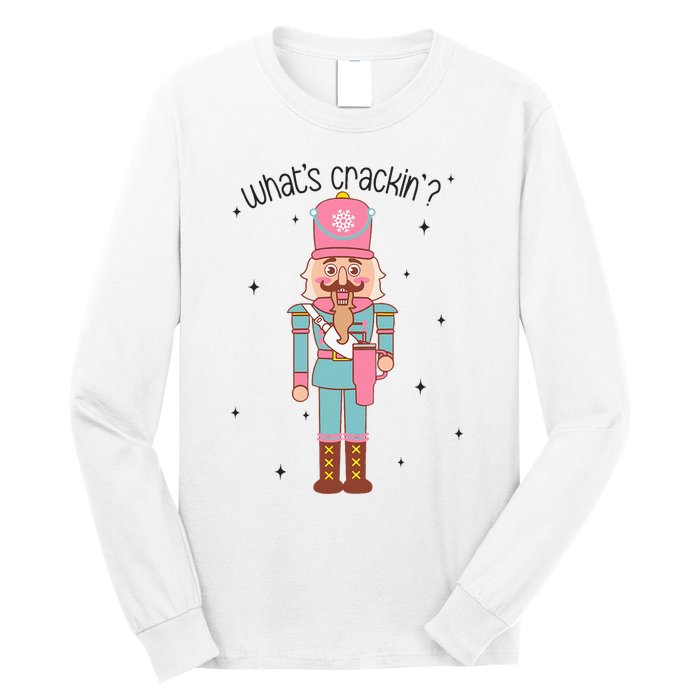 Whats Crackin Merry Christmas Nutcracker Xmas Bougie Long Sleeve Shirt