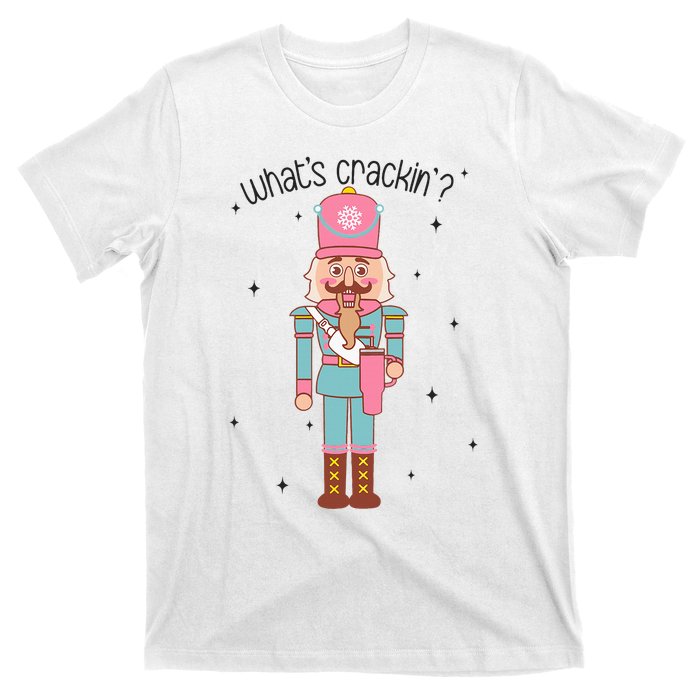 Whats Crackin Merry Christmas Nutcracker Xmas Bougie T-Shirt