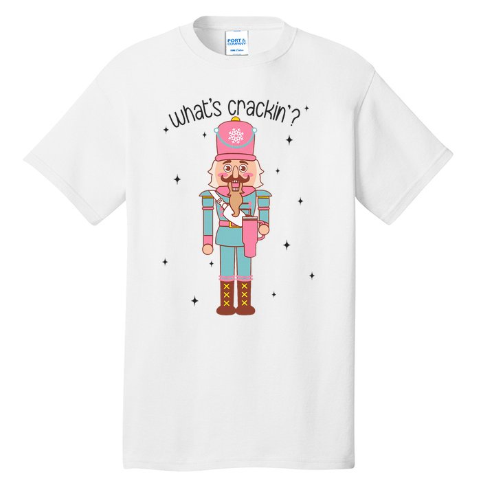 Whats Crackin Merry Christmas Nutcracker Xmas Bougie Tall T-Shirt