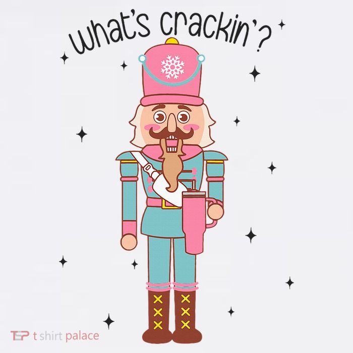 Whats Crackin Merry Christmas Nutcracker Xmas Bougie Tall T-Shirt