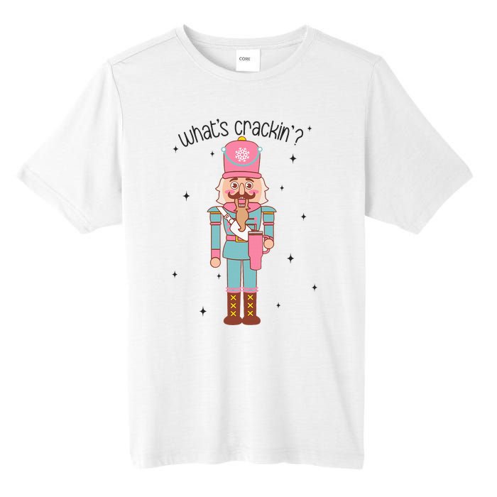 Whats Crackin Merry Christmas Nutcracker Xmas Bougie Tall Fusion ChromaSoft Performance T-Shirt