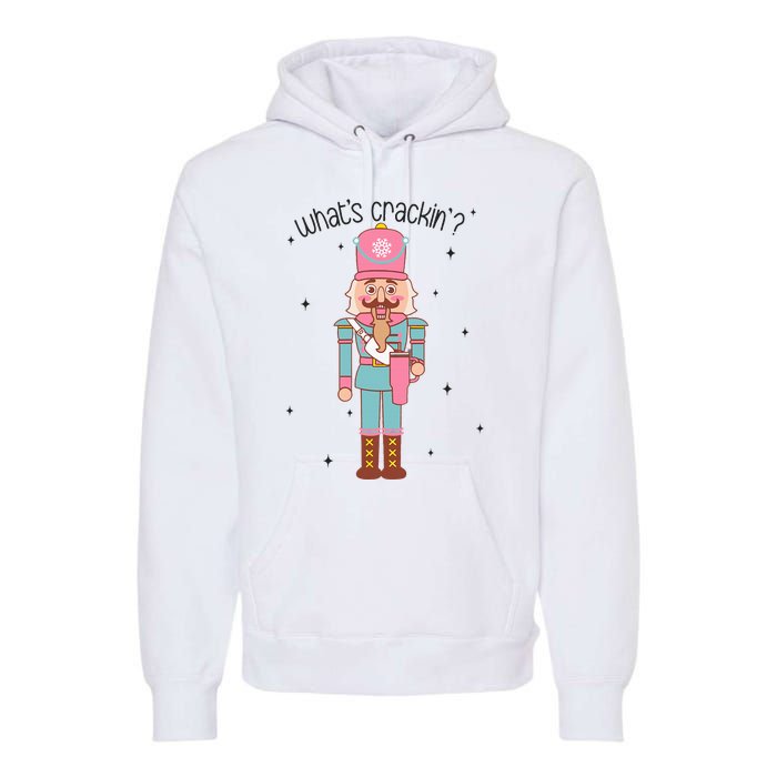 Whats Crackin Merry Christmas Nutcracker Xmas Bougie Premium Hoodie