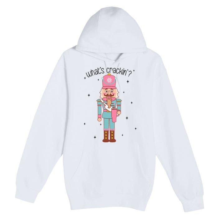 Whats Crackin Merry Christmas Nutcracker Xmas Bougie Premium Pullover Hoodie