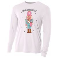 Whats Crackin Merry Christmas Nutcracker Xmas Bougie Cooling Performance Long Sleeve Crew