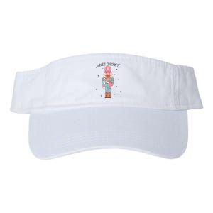 Whats Crackin Merry Christmas Nutcracker Xmas Bougie Valucap Bio-Washed Visor