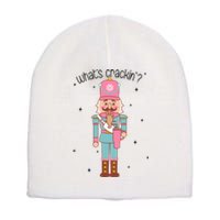 Whats Crackin Merry Christmas Nutcracker Xmas Bougie Short Acrylic Beanie