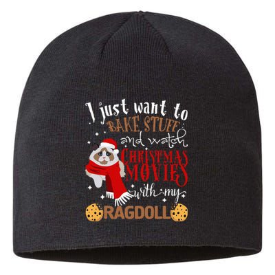 Watch Christmas Movies With My Ragdoll Cat Lover Sustainable Beanie