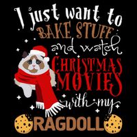 Watch Christmas Movies With My Ragdoll Cat Lover 16 in Basic Backpack
