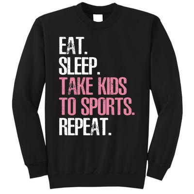 Wo Cute Mother's Day Gift Eat Sleep Take To Sports Repeat Sweatshirt