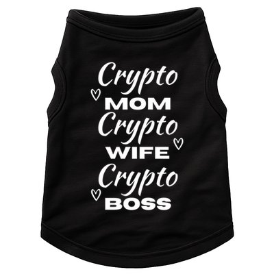Wo Crypto Mom Wife Boss Funny Tee Bitcoin Ethereum Gift Doggie Tank
