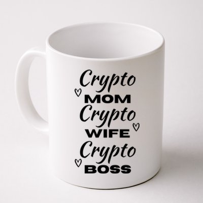 Wo Crypto Mom Wife Boss Funny Tee Bitcoin Ethereum Gift Coffee Mug