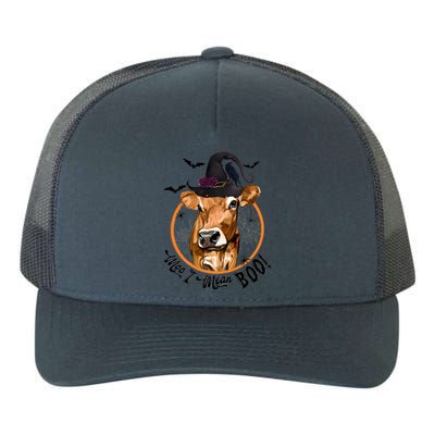 Witch Cow Moo I Mean Boo Halloween Funny Cow Lover Cute Gift Yupoong Adult 5-Panel Trucker Hat