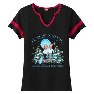 White Christmas Movie 1954 Sisters Pajamas Xmas Snow Holiday Gift Ladies Halftime Notch Neck Tee