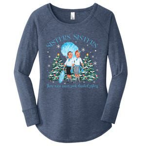 White Christmas Movie 1954 Sisters Pajamas Xmas Snow Holiday Gift Women's Perfect Tri Tunic Long Sleeve Shirt