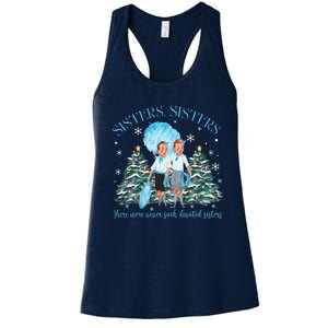 White Christmas Movie 1954 Sisters Pajamas Xmas Snow Holiday Gift Women's Racerback Tank