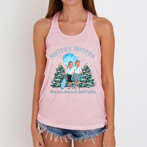 White Christmas Movie 1954 Sisters Pajamas Xmas Snow Holiday Gift Women's Knotted Racerback Tank