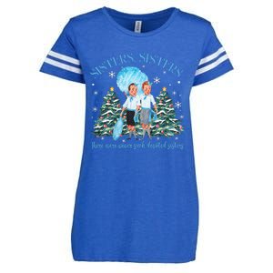 White Christmas Movie 1954 Sisters Pajamas Xmas Snow Holiday Gift Enza Ladies Jersey Football T-Shirt