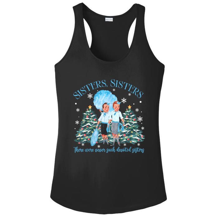 White Christmas Movie 1954 Sisters Pajamas Xmas Snow Holiday Ladies PosiCharge Competitor Racerback Tank