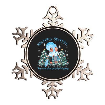 White Christmas Movie 1954 Sisters Pajamas Xmas Snow Holiday Metallic Star Ornament