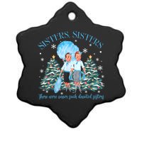 White Christmas Movie 1954 Sisters Pajamas Xmas Snow Holiday Ceramic Star Ornament