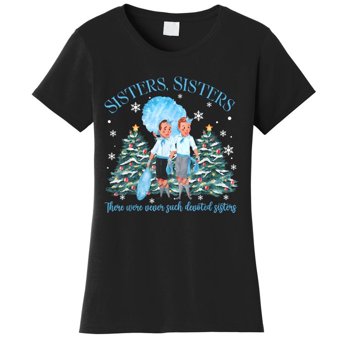 White Christmas Movie 1954 Sisters Pajamas Xmas Snow Holiday Women's T-Shirt