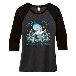 White Christmas Movie 1954 Sisters Pajamas Xmas Snow Holiday Women's Tri-Blend 3/4-Sleeve Raglan Shirt