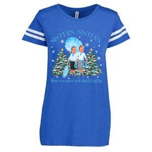 White Christmas Movie 1954 Sisters Pajamas Xmas Snow Holiday Enza Ladies Jersey Football T-Shirt