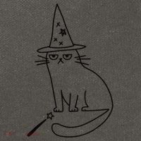 Wizard Cat Meme Funny Halloween Costume Funny Memes Dank Cotton Canvas Backpack