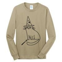 Wizard Cat Meme Funny Halloween Costume Funny Memes Dank Tall Long Sleeve T-Shirt