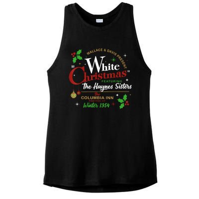 White Christmas Movie 1954 Xmas Song Haynes Sisters Xmas Ladies PosiCharge Tri-Blend Wicking Tank