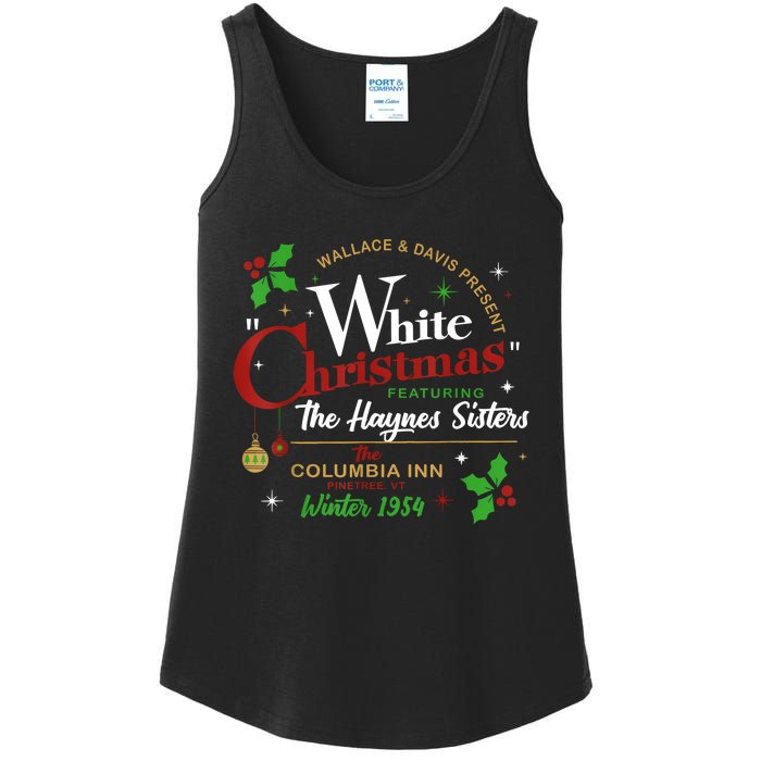 White Christmas Movie 1954 Xmas Song Haynes Sisters Xmas Ladies Essential Tank