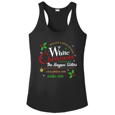 White Christmas Movie 1954 Xmas Song Haynes Sisters Xmas Ladies PosiCharge Competitor Racerback Tank