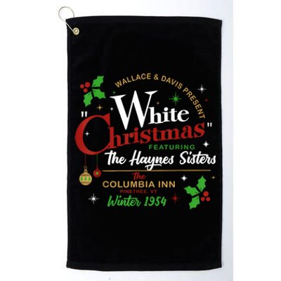 White Christmas Movie 1954 Xmas Song Haynes Sisters Xmas Platinum Collection Golf Towel