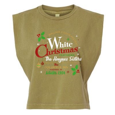 White Christmas Movie 1954 Xmas Song Haynes Sisters Xmas Garment-Dyed Women's Muscle Tee