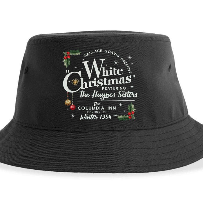 White Christmas Movie 1954 Xmas Song Haynes Sisters Xmas Sustainable Bucket Hat