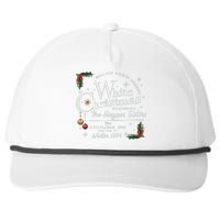 White Christmas Movie 1954 Xmas Song Haynes Sisters Xmas Snapback Five-Panel Rope Hat