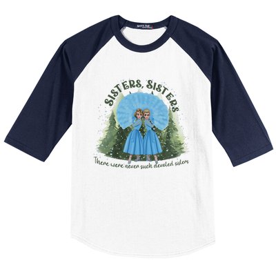 White Christmas Movie 1954 Bob Phil Betty Judy White Xmas Baseball Sleeve Shirt