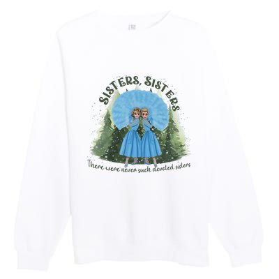 White Christmas Movie 1954 Bob Phil Betty Judy White Xmas Premium Crewneck Sweatshirt