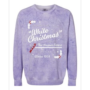 White Christmas Movie 1954 Xmas Song Haynes Sisters Xmas Colorblast Crewneck Sweatshirt