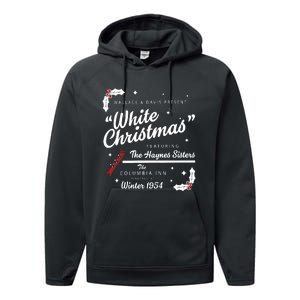 White Christmas Movie 1954 Xmas Song Haynes Sisters Xmas Performance Fleece Hoodie